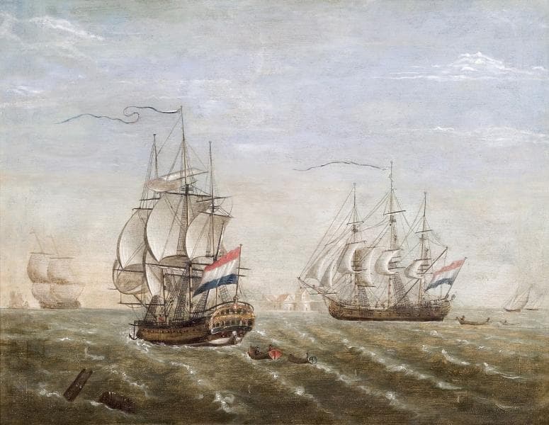 Kapal Belanda saat tiba di Banten. (omfajarmuhrivai.blogspot)