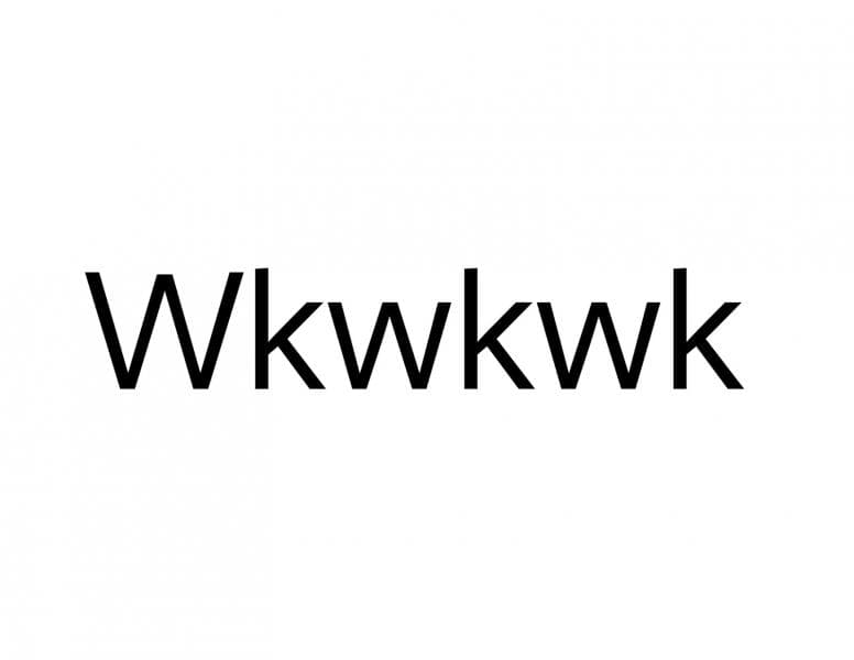 Kata "wkwkwk" lebih mudah dan cepat untuk diketik dengan dua tangan. (jerami.info)