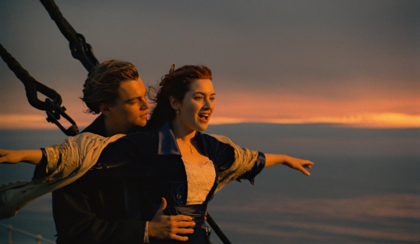 Adegan dalam film "Titanic" karya James Cameron yang begitu terkenal pada 1997. (Provoke-online)
