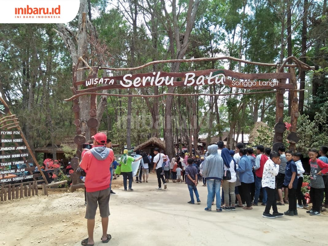 Pintu masuk wisata Seribu Batu, Bantul, Yogyakarta. (inibaru.id/ Issahani)