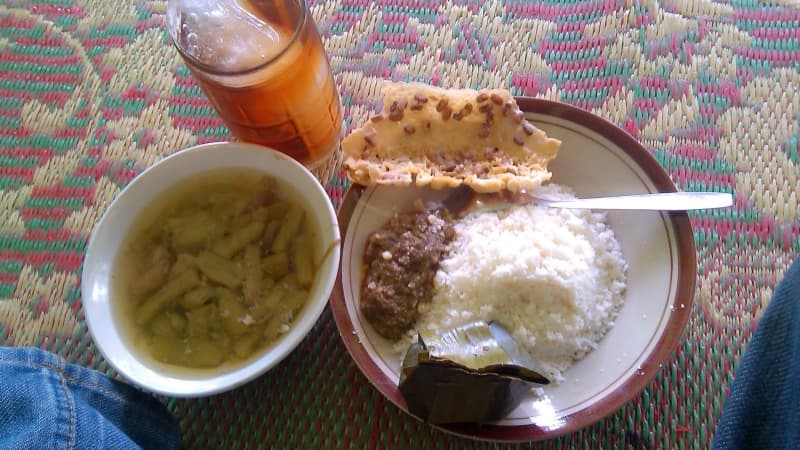 Botok yuyu, nasi jagung, sayur lompong, dan sambal lemi menjadi menu khas dari Kelurahan Danyang, Purwodadi, Grobogan. (Wisata-grobogan.com)