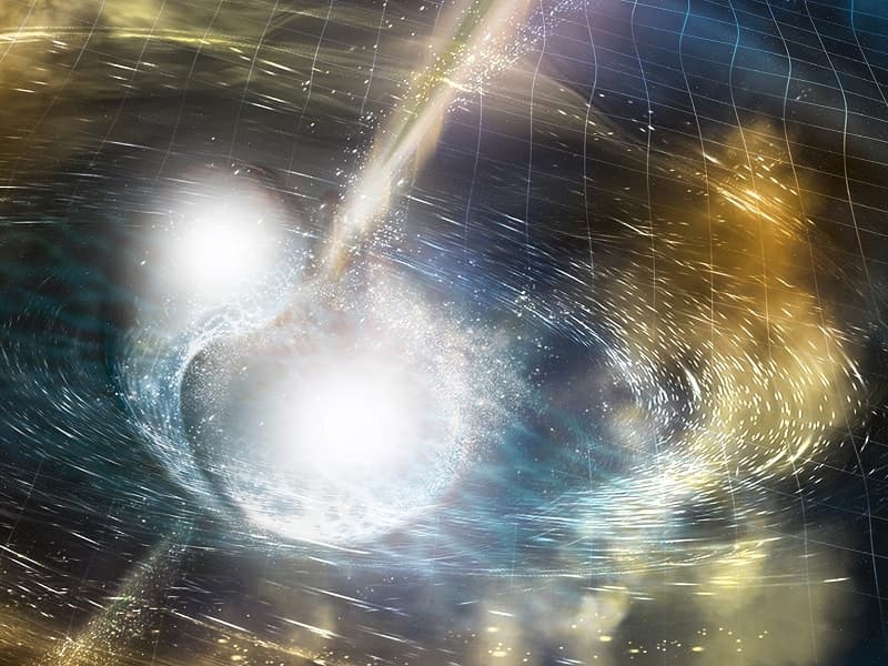 Tabrakan Dua Bintang Bikin Emas Berhamburan di Ruang Angkasa