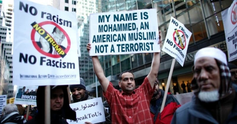 Muslim Amerika berdemo menentang Islamafobia. (Getty Images/commondreams.org)