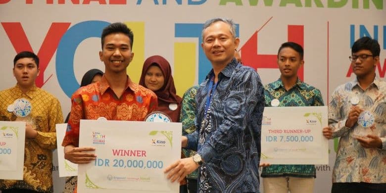 Hibar Syahrul Gafur, mahasiswa ITB meraih juara 1 Kino Youth Innovator Award (KYIA) 2018. (Dok. KYIA)