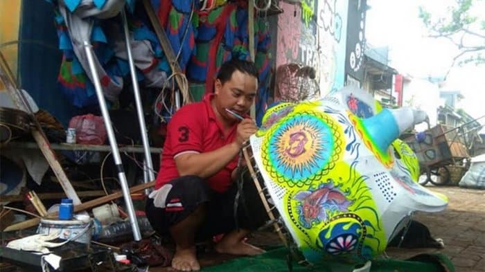 Hoki Pengrajin Barongsai jelang Imlek