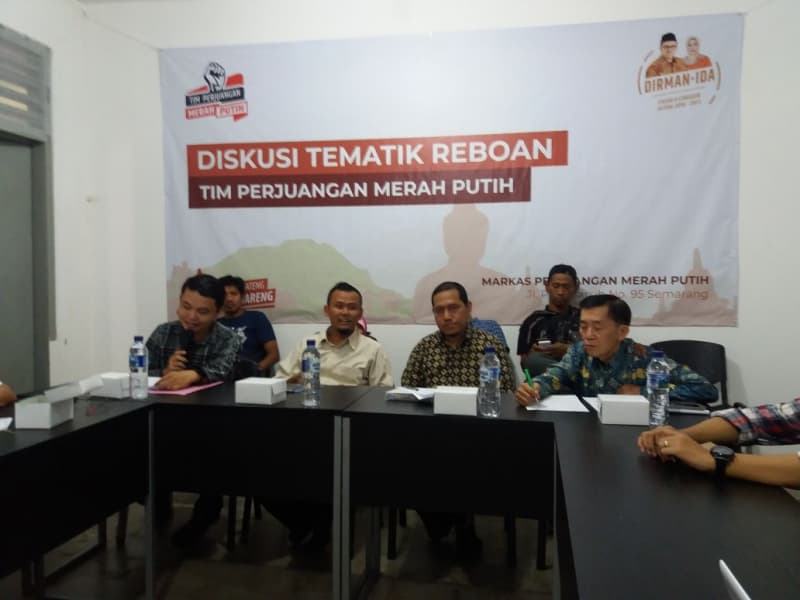 Wakil Ketua Komisi D DPRD Provinsi Jawa Tengah Hadi Santoso menjadi pembicara pada Diskusi Tematik Reboan. (Dok. Istimewa)