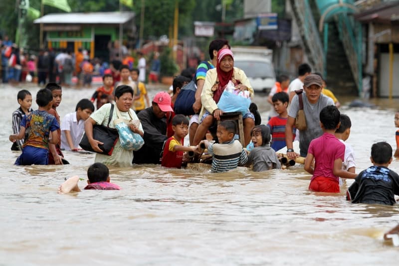 Bencana banjir yang kerap melanda Indonesia. (Portal Kab. Bangka Barat)