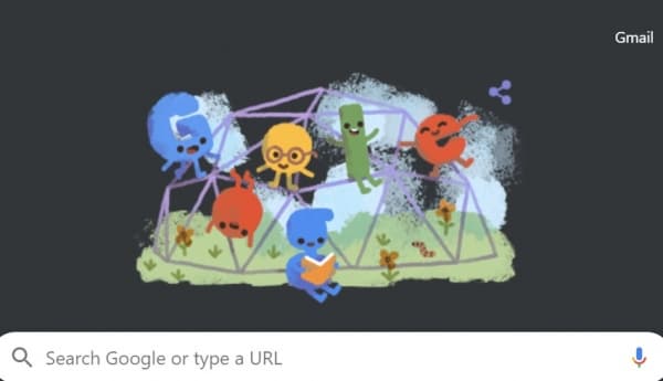 Google Doodle Hari Anak Nasional. (Google)