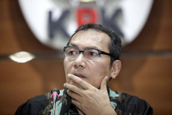 Saut Situmorang mundur dari KPK. (Media Indonesia/Rommy Pujianto)