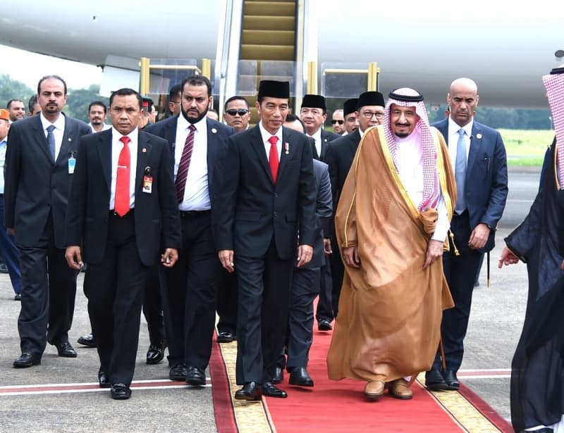 Kunjungan Raja Arab Saudi Salman bin Abdul Aziz al-Saud pada 3 Maret 2017. (Vibizmedia.com/Mark Sinambela)