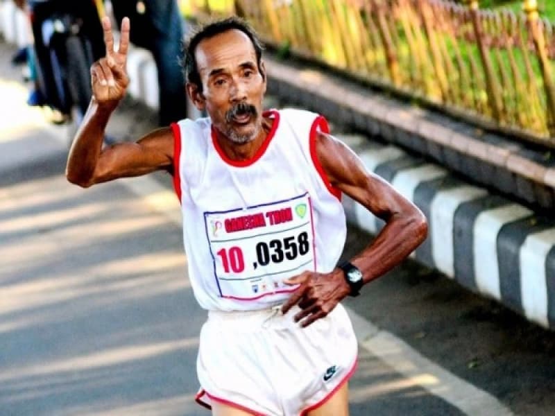 Kakek Ini Bakal Kembali Berlari untuk Indonesia