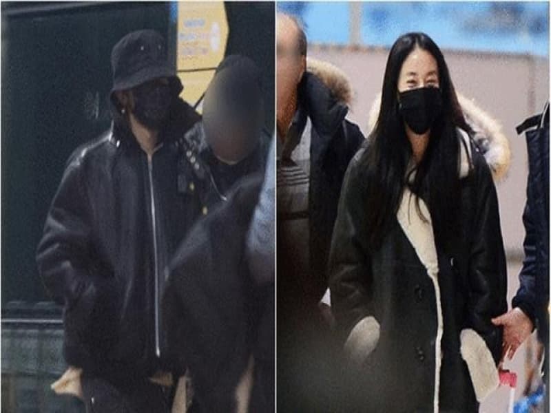 G-Dragon dan Lee Joo Yeon ketahuan tengah bersama saat di bandara. (Koreandispatch.com)