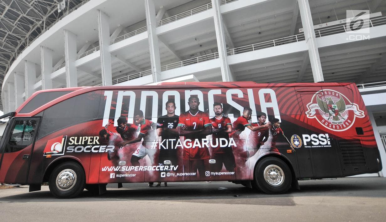 Bus baru Timnas Indonesia. (Liputan6.com)
