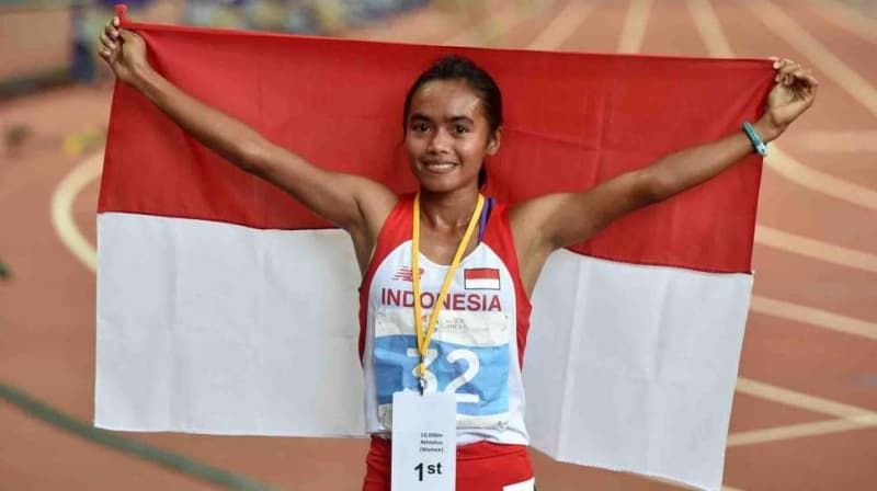 Triyaningsih, atlet lari jarak jauh kebanggaan Indonesia. (urusandunia.com)
