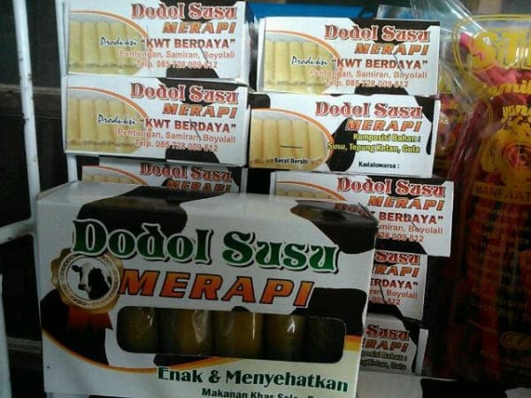 Dodol susu sebagai salah satu produk unggulan Boyolali. (Twitter)